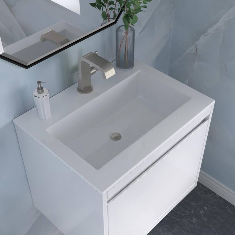 James Martin Vanities 805-V23.6-BN-GW Mantova 24" Single Basin Poplar