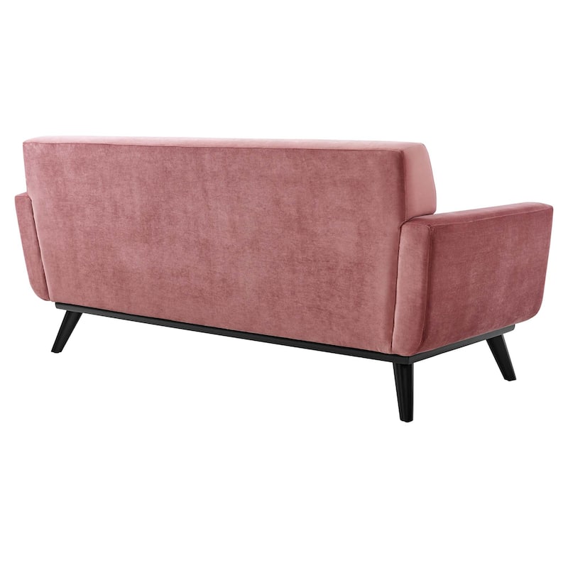 Engage Performance Velvet Loveseat - Dusty Rose