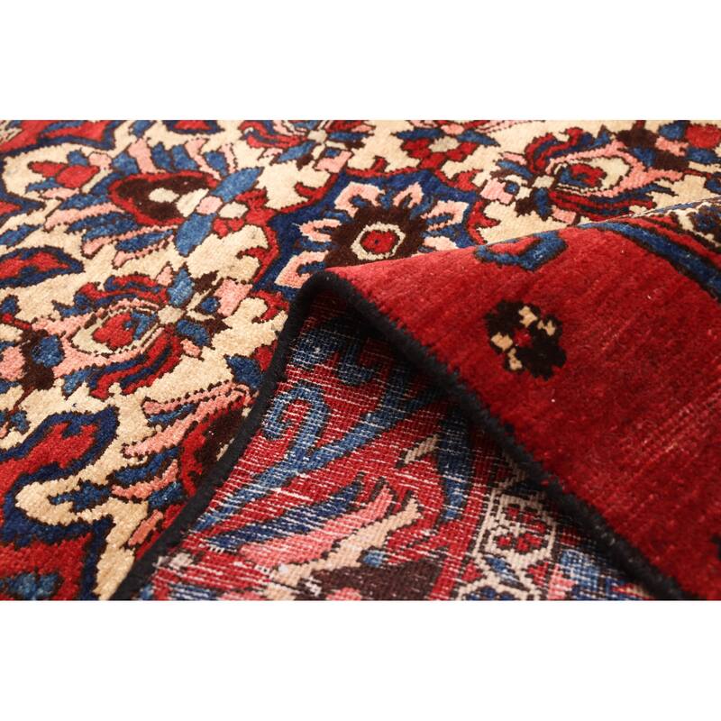 ECARPETGALLERY Hand-knotted Kayseri Vintage Red Wool Rug - 4'2 x 6'7