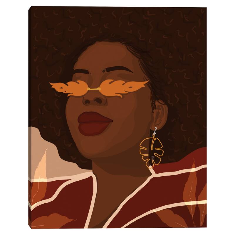 Girl On Fire by Princella Canvas Art Print