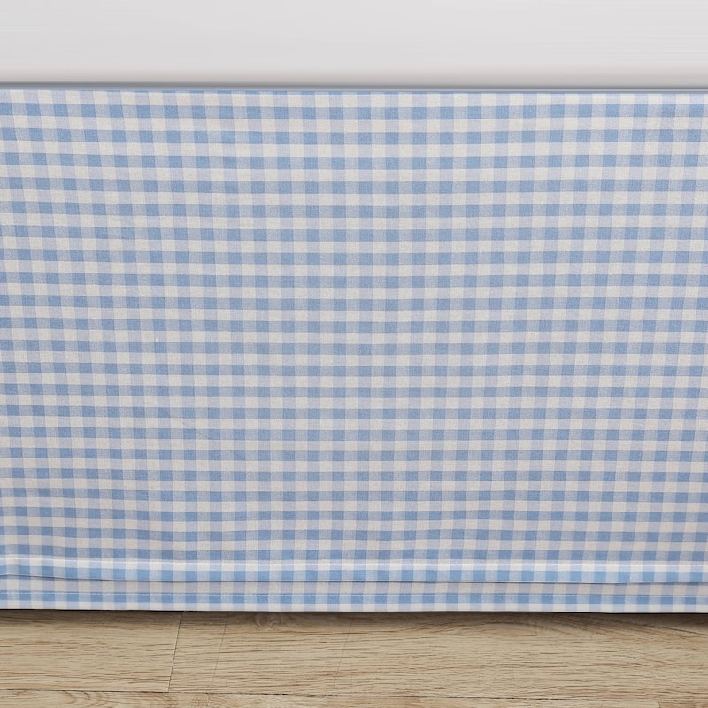 Laura Ashley Hedy Cotton Blue Tailored Bedskirt