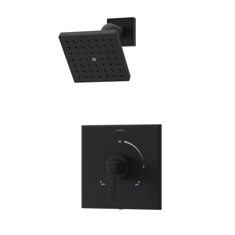 Symmons 369115TRM Duro HydroMersion Shower Only Trim Package with 1.5 - Matte Black