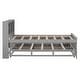 preview thumbnail 15 of 13, Twin Bookcase Platform Bed with USB, Trundle and 3 Drawers