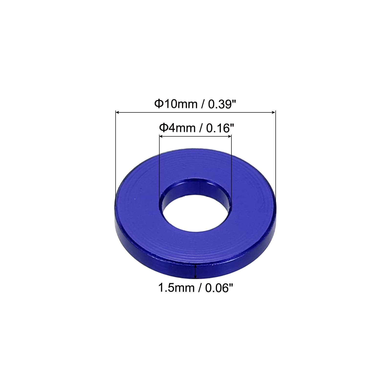 Flat Washer Gasket Anodized Countersunk Washer,Washers for Screw RC/FPV/PC/Drone/Mechanical Accessories Model Parts