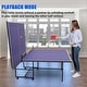 preview thumbnail 3 of 3, 9ft Full Size Folding Rolling Ping Pong Table with Net and 4 Wheels