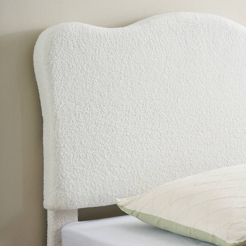 Upholstered Twin Size Platform with Headboard