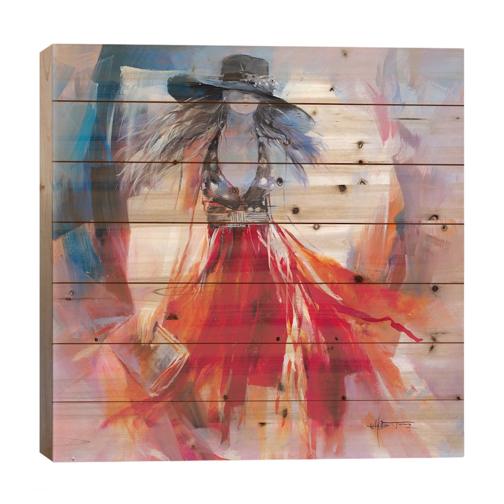 Summer Dress I Print On Wood by Willem Haenraets - Multi-Color