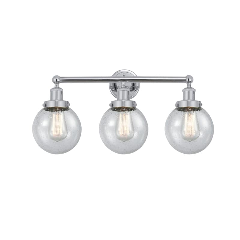 Innovations Lighting 616-3W-10-25 Beacon Vanity Beacon 3 Light 25" - Polished Chrome / Seedy