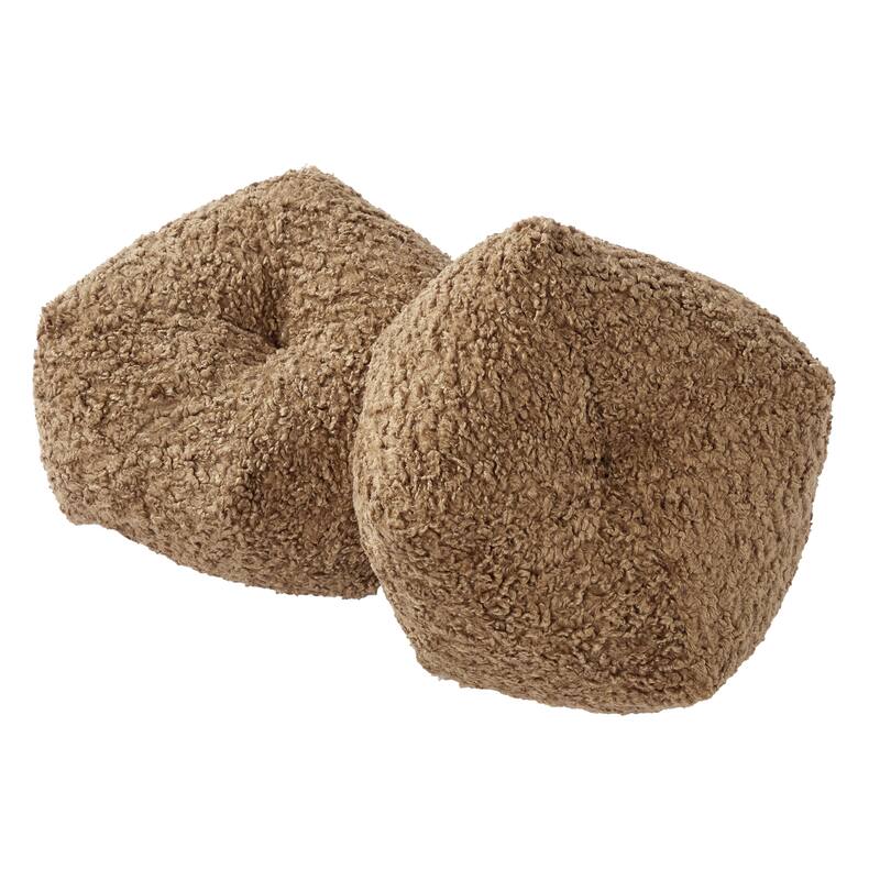 Sorra Home Indoor Soft-Textured Geo Pillows (Set of 2)