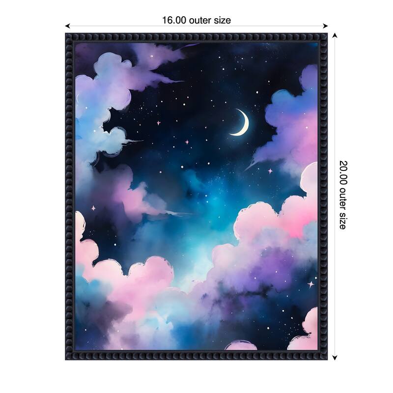 Skys Got Me by Kintsugi99 Framed Canvas Wall Art Print - 16 x 20 in