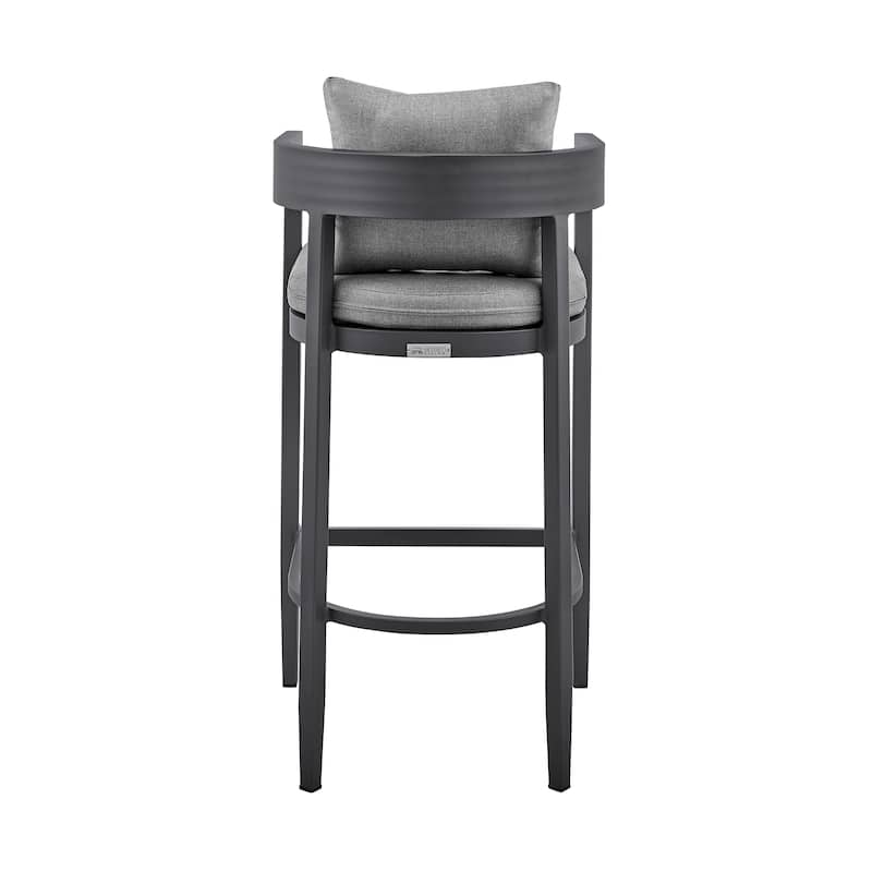 Argiope Modern Aluminum Outdoor Bar Stool