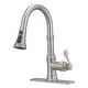preview thumbnail 21 of 30, Pull Down Kitchen Faucet Single Handle Modern One Hole Kitchen Sink Faucets With Pull Down Sprayer Basin Tap With Deck Plate
