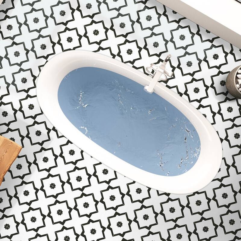 Ackland AKNPTAMA8X8M-CA Amara - 8" x 8" Porcelain Encaustic Floor and