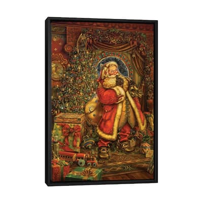 iCanvas "Christmas Presence" by Myles Pinkney Framed Canvas Print