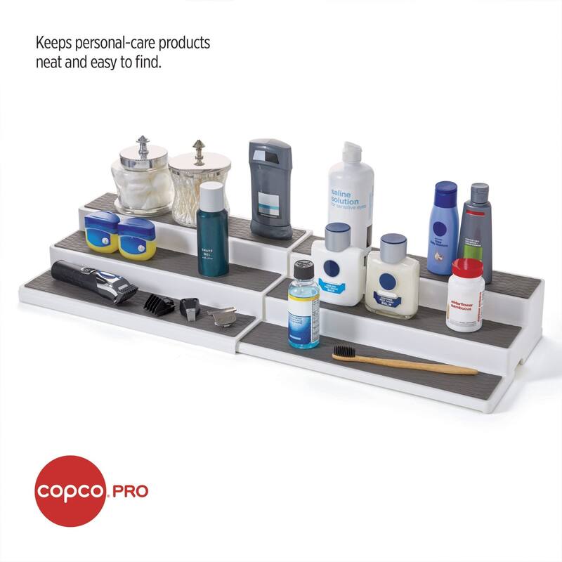 Copco Pro Expandable 3 Tier Cabinet Organizer - Expands from 14.8" to 26.3"