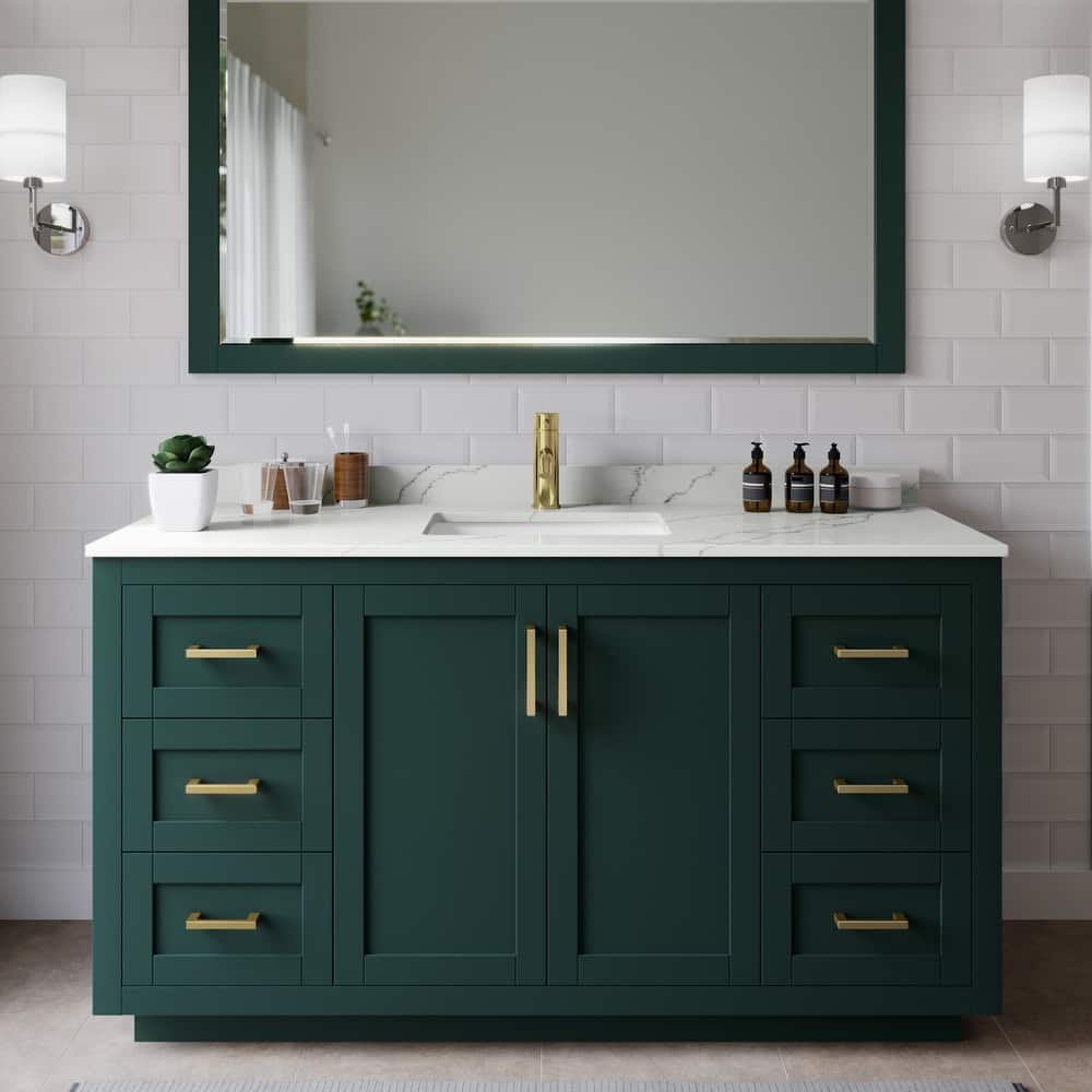 Wyndham Collection WCF292960S-QTZ-UNSM58 Miranda 60" Free Standing