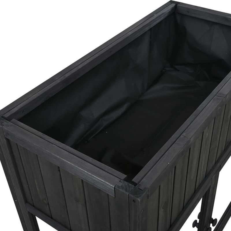 Compact 35.4" x 17.7" x 37.4" Wooden Cold Frame – Portable Greenhouse with Wheels & Dual Doors for Indoor/Outdoor Gardening‌