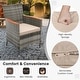 preview thumbnail 15 of 37, Costway 11 PCS Patio Dining Set with 15 ft Double-Sided Patio Umbrella - See Details