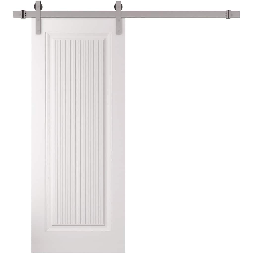 SartoDoors | Bedroom Door Barn Door | Solid Wood | 18x80, White Bathroom Door Pantry Door Closet Door Interior French Doors