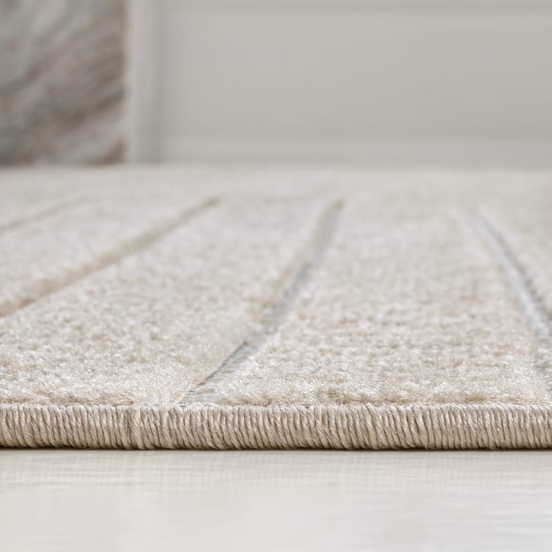 JONATHAN Y Aarhus Minimalist Angle Geometric Ivory/Cream Area Rug