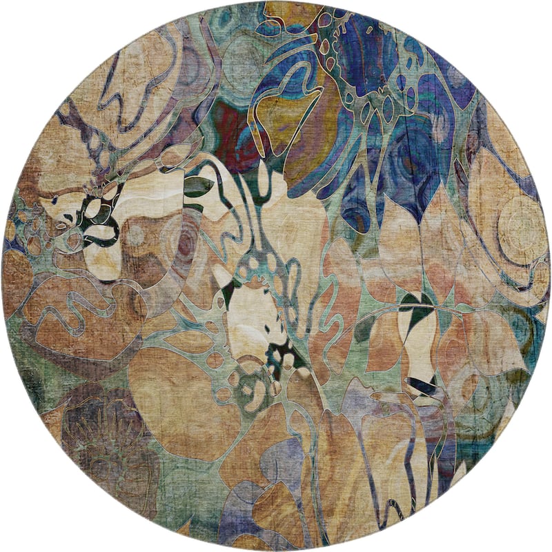 Premium Washable Super Soft Abstract Floral Mayfield Rug