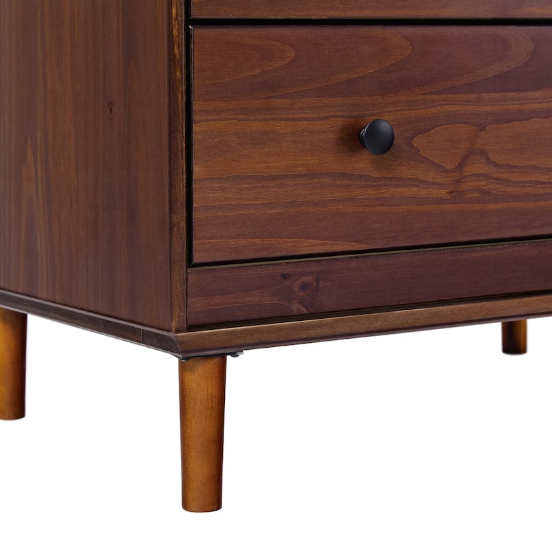Walker Edison Bullrushes 4-drawer Solid Wood Chest