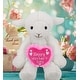 preview thumbnail 5 of 3, DolliBu Mother’s Day Super Soft Plush Long Leg Lamb With Pink Heart - 10.5 inches
