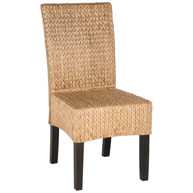 SAFAVIEH Clemensa Natural Dining Chair (Set of 2) - 18.1" x 22.8" x 39" - 18"W x 23"D x 39"H