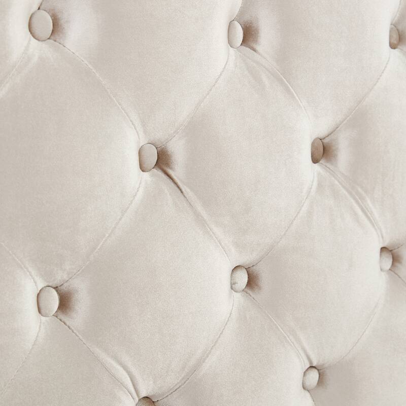 Christopher Knight Home - Amara Traditional Velvet Upholstered Sleigh Bed with Wingback Headboard & Scroll Footboard, Queen Size