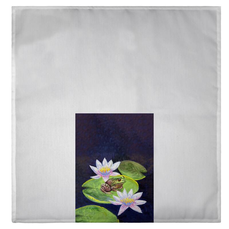 Frog & Lily Guest Towel - 20x20