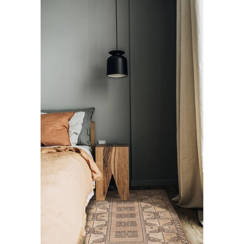 ECARPETGALLERY Hand-knotted Melis Vintage Beige Wool Rug - 4'1 x 6'3