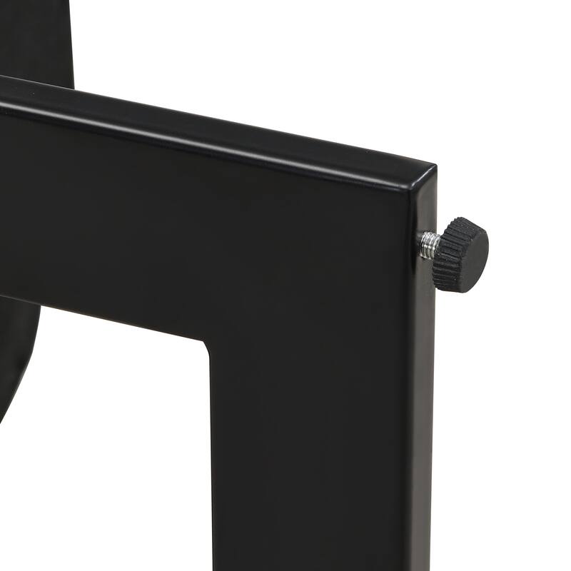 Roomfitters Modern Upholstered Dining Chairs Set of 2, Metal Frame with Beige Fabric Seat, Stylish Accent Armchairs