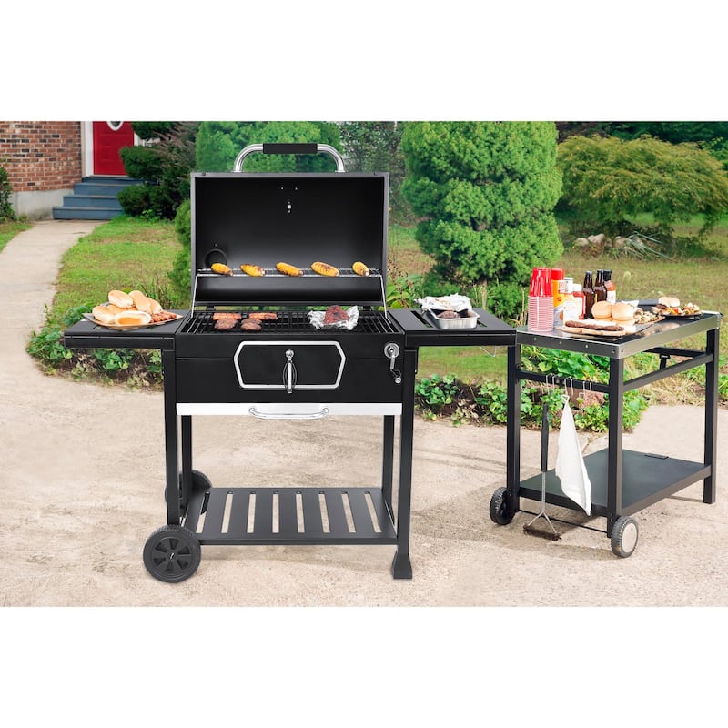 Royal Gourmet CD2030AN Deluxe 30-Inch Charcoal Grill, Black