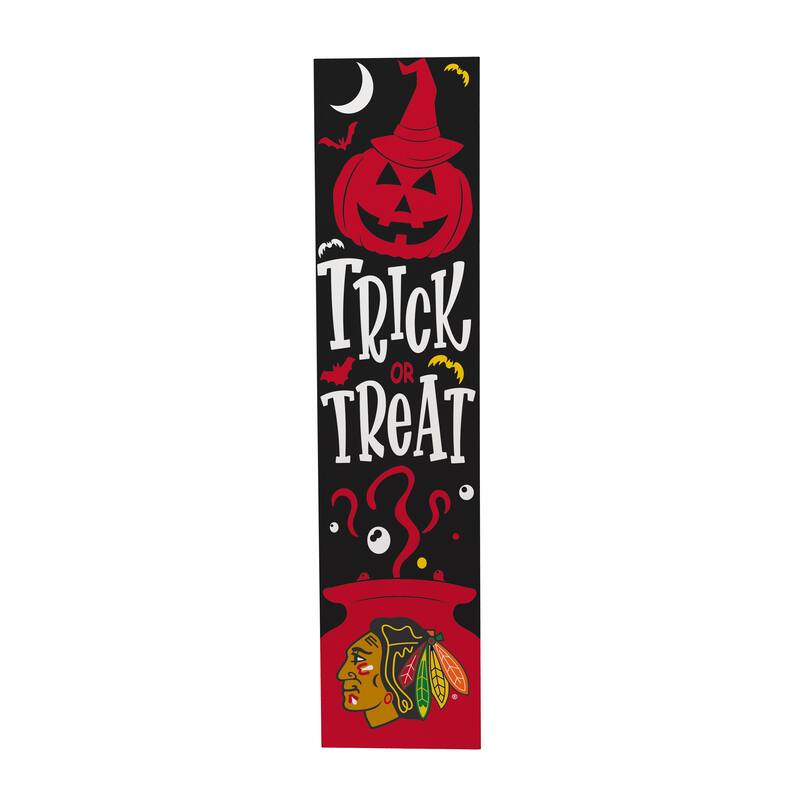 47" Double Sided Seasonal Porch Leaner, Chicago Blackhawks - 47" x 11.25"