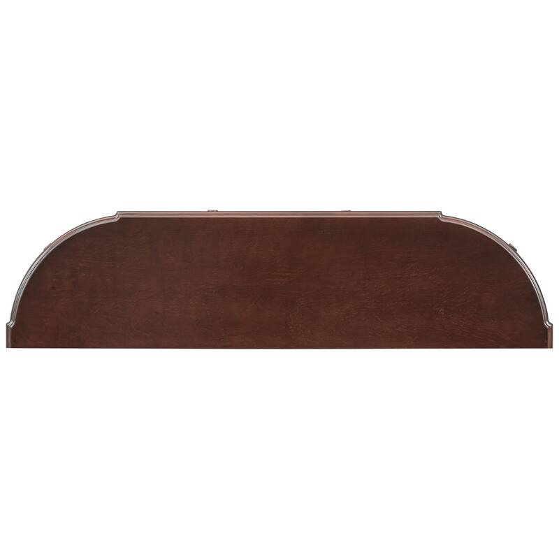 Modern Curved Console Table with 4 Drawers and 1 Shelf