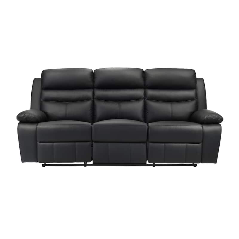 Peperomia Leather 2-Piece Manual Double Reclining Living Room Sofa Set