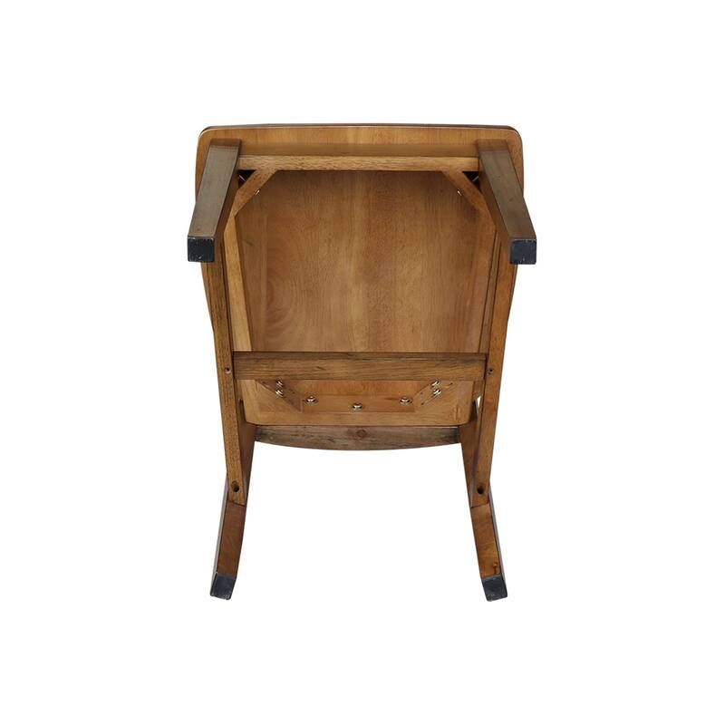 International Concepts Solid Wood San Remo Splatback Chairs - Set of 2