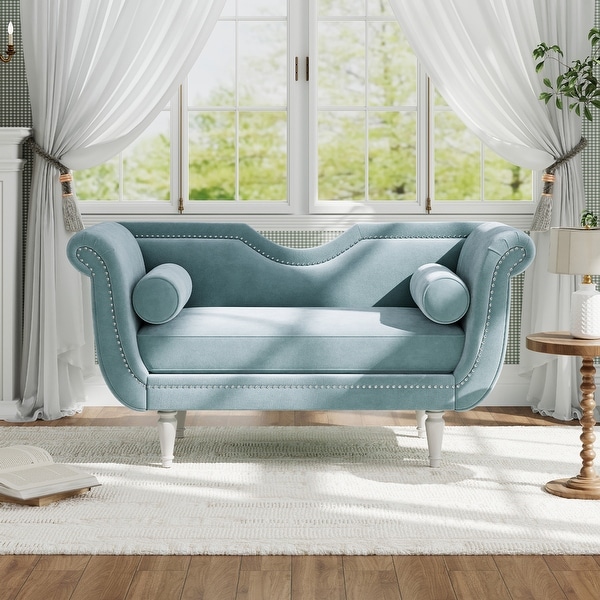 Christopher Knight Home - French 53.4 in. Velvet Nailhead Trim