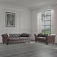 Option Grey 3 Seater Sofa+Grey 2 Seater Sofa