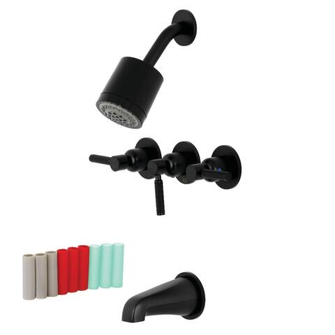 Kaiser Three-Handle Tub and Shower Faucet