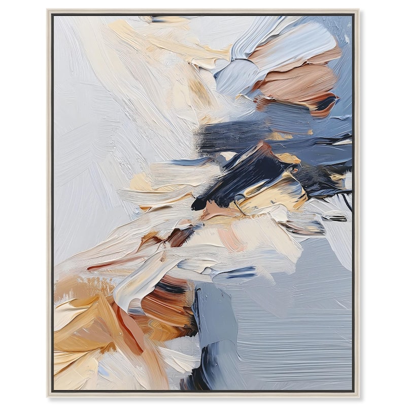 A Symphony in White II Canvas by Art Remedy - 16" x 20" - Silver