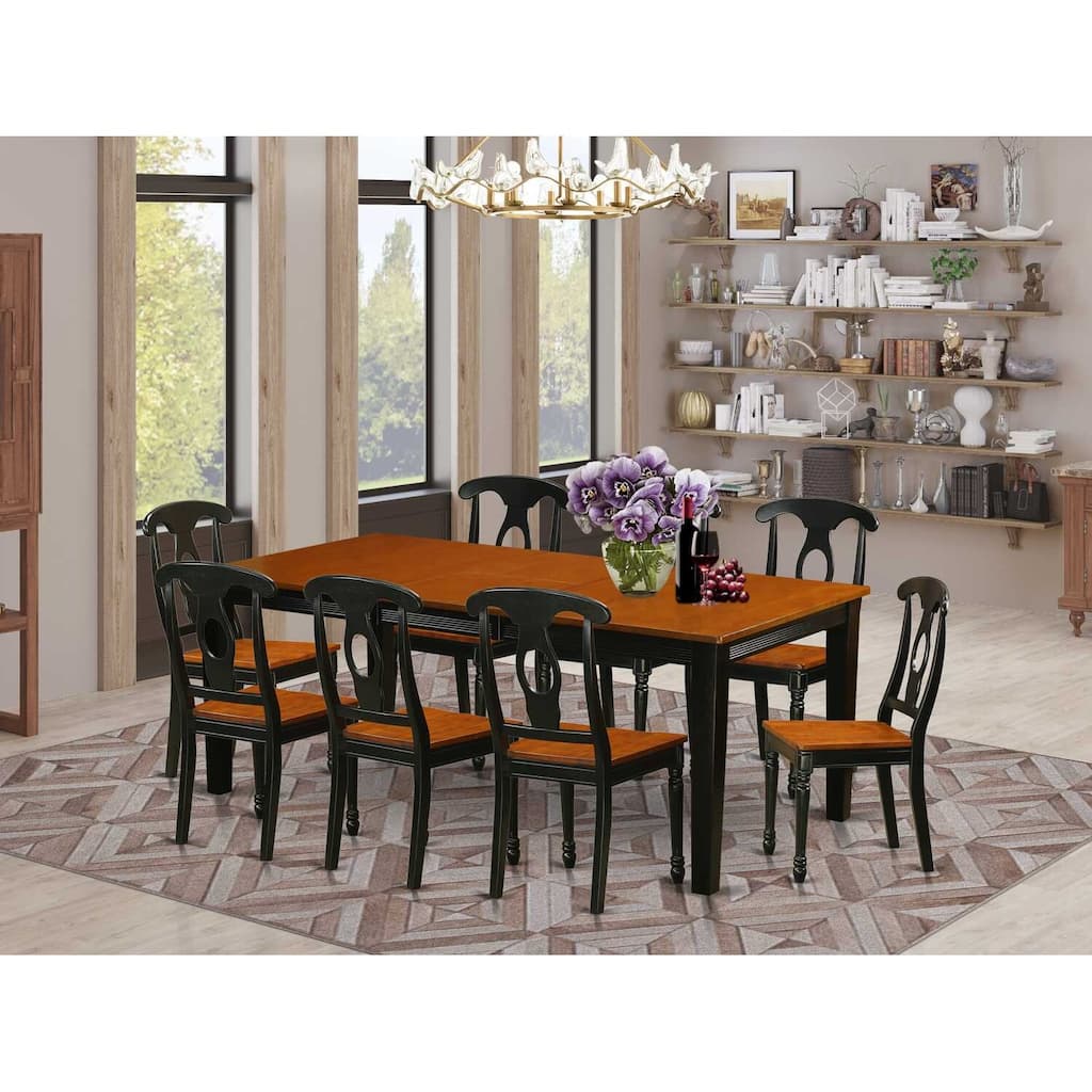 Antique Dining Set - Wood Table & Chairs - Farmhouse Kitchen Dinette - Furniture
