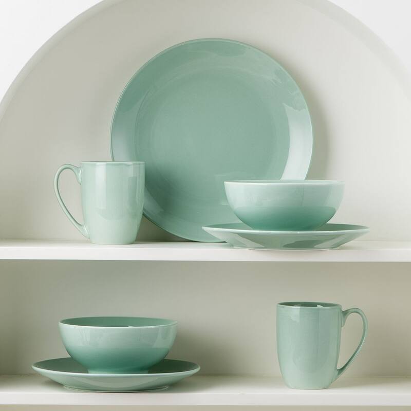 LOVECASA 16-Piece Porcelain Dinnerware Set (Service for 4)