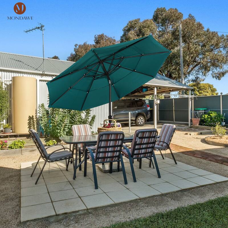 10ft Patio Market Umbrella with Double Airvent