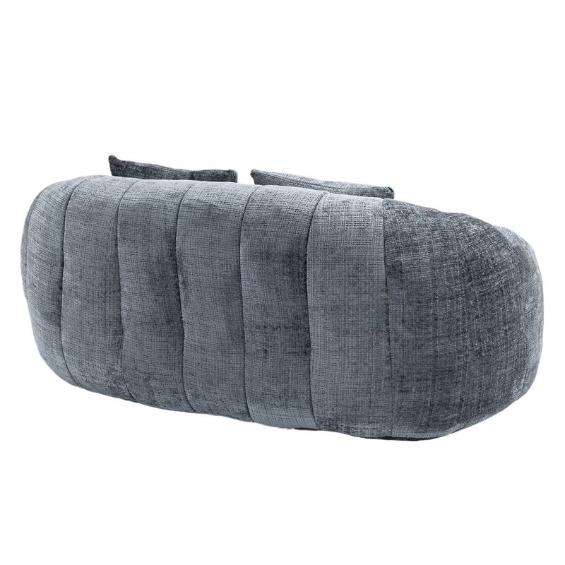 GDFStudio - Laurel Chenille 2-Seater Lazy Sofa with High-Density Foam and Oversized Comfort