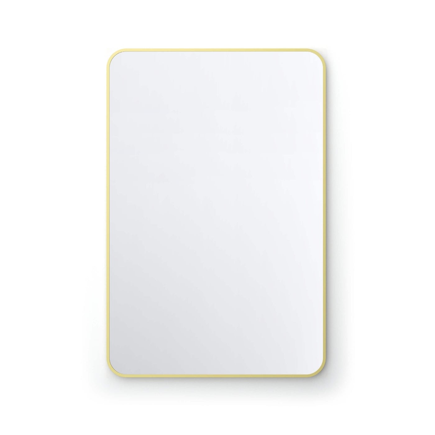 24 x 36 Inch Shatterproof Wall Mount Metal Frame Mirror