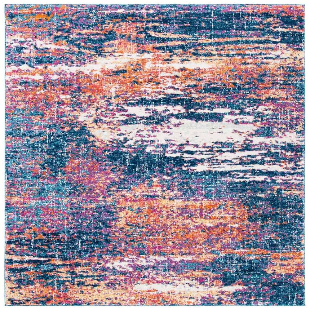 SAFAVIEH, Evoke Yukako Modern Abstract Distressed Rug