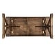 preview thumbnail 10 of 11, 8' x 40" Rectangular Antique Rustic Solid Pine Folding Dining Table