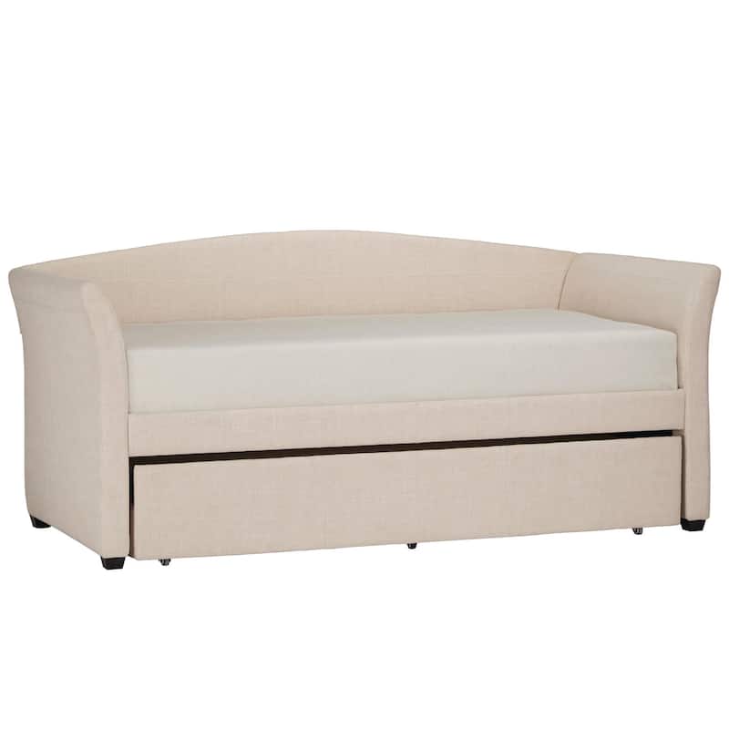 Deco Linen Rolled Arm Daybed and Trundle by iNSPIRE Q Bold