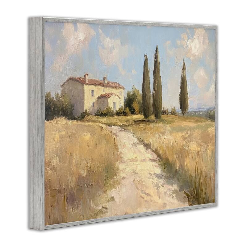 Stupell Country Villa Path Framed Giclee Art Design By Petal Prints Design
